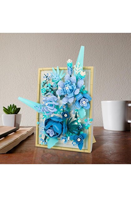 KASTWAVE Flowers Building Set for Adults (728 PCS) - Picture Frame