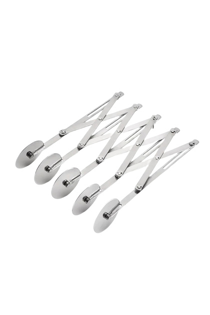 Taietor Pentru Aluat Extensibil , 5 Role, Otel Inoxidabil, Distanta Ajustabila, Alungire