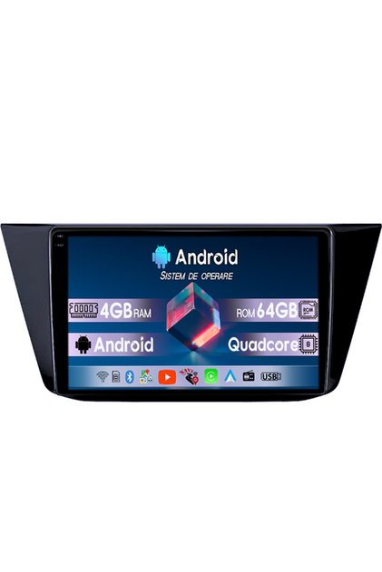 Navigație dedicată Volkswagen Golf 6 2008-2013, 4gb Ram 64gb Rom, Quad Core, Ecran 9" QLED 1k