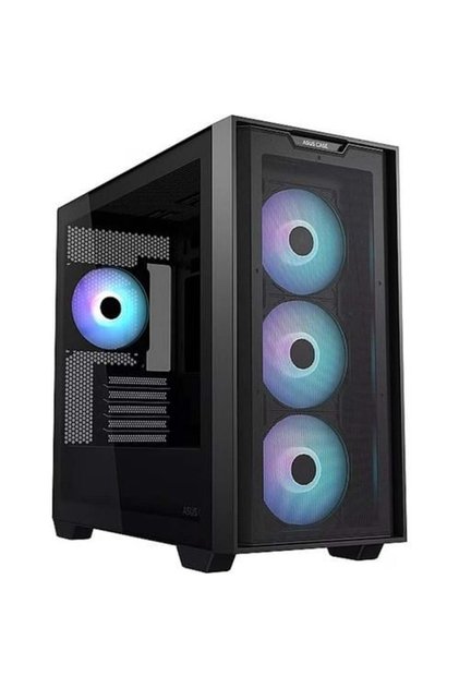 A21 Plus ARGB Temperli Cam USB 3.2 mATX Mesh Siyah Mid Tower Gaming Kasa