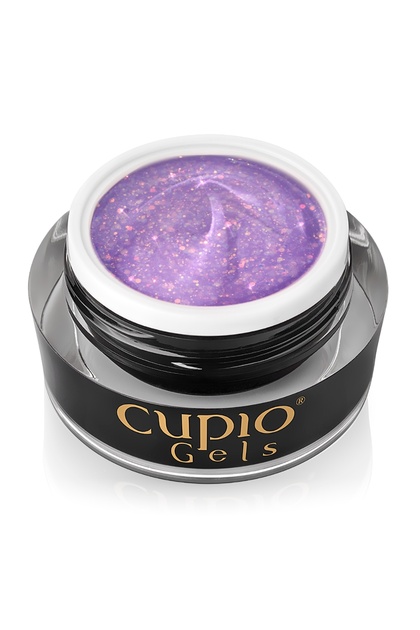Gel de construcție Cupio Glitter Glam - Bubbly 15ml
