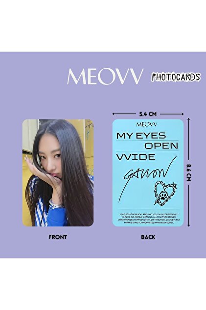Kpop Dünyasi MEOVV '' My Eyes Open VVide '' ORB Photocards Set