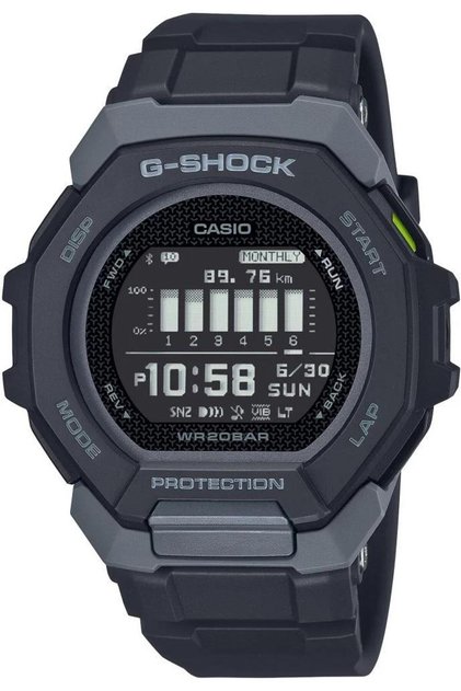 G-Shock GBD-300-1DR Siyah Renk 20 ATM Su Geçirmez Yeni Bluetooth Bağlantı Erkek Kol Saati
