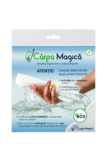 Laveta microfibra Eco 40 x 40 cm, Carpa Magica