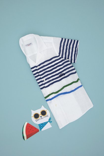 Boy's White Short Sleeve Comfort Shirt 50306574-Vr013