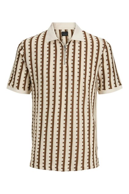 JACK JONES Erkek Örme Fermuar Detaylı Polo Yaka Tişört 12276108