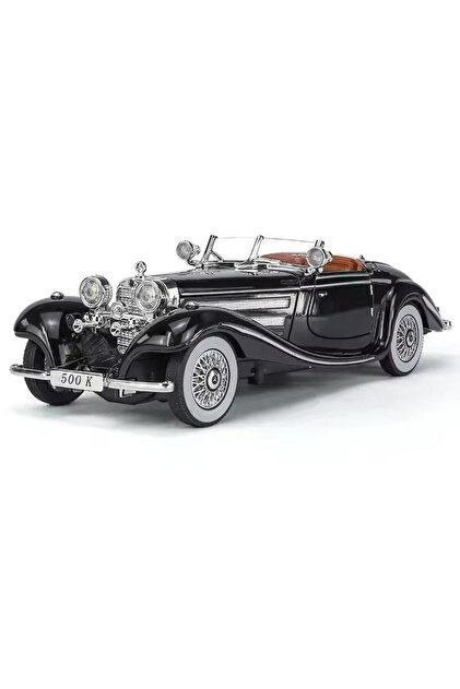 SECTOYS MERCEDES 500K SİYAH ESKİ KLASİK ARABA KAPILAR AÇILIR SESLİ