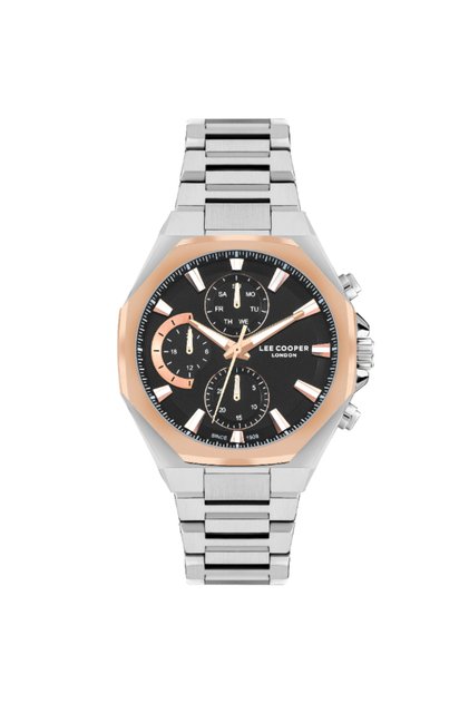 Lee Cooper Men's Multi Function Black Dial Watch - LC07971.550
