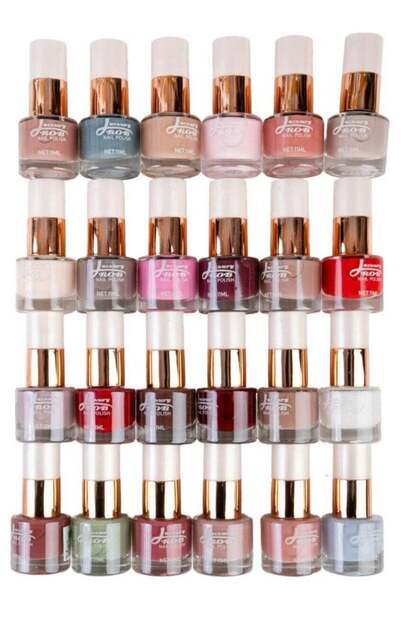 Drop Beauty Nail Polish Set with 24 Multi-Color Pieces