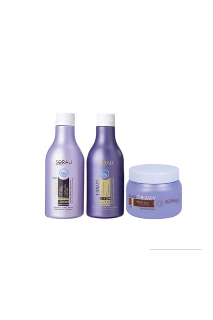 Sorali in 1 Therapy Liss Straightening Kit Moisturizing Shampoo 300ml + Amino Conditioner 300ml + Repair Mask 250ml