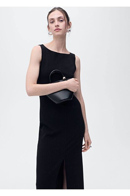 Boat Neck Knit Dress