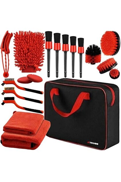 Set 18 Piese Detailing Auto, Curatare Interior Si Exterior