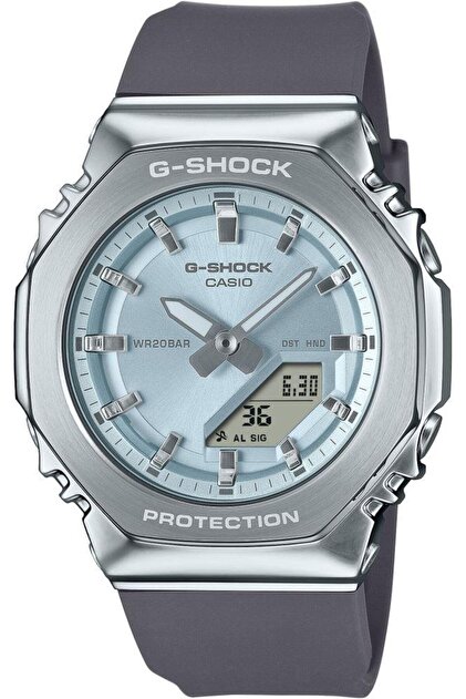 Casio G-Shock GM-S2110-2ADR Siyah Renk 20 ATM Su Geçirmez Yeni