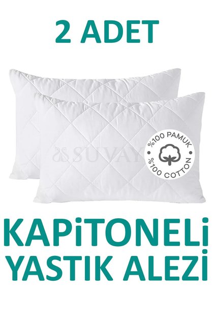 Quilted Pillow Mattresses Cotton Zippered Anti-Sweat Pillow Protective Cover