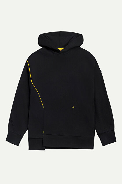 KAFT Erkek Fermuarlı Oversize Hoodie Sweatshirt - Zipoc - Tar