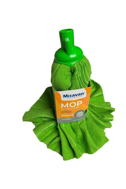 Rezerva mop Balerina, microfibra, verde