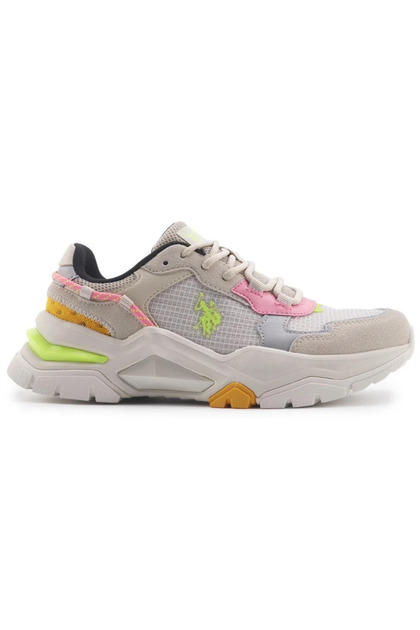 Vincent Wmn 4Fx Kadın Bej-Pembe-Sarı Sneaker Ayakkabı