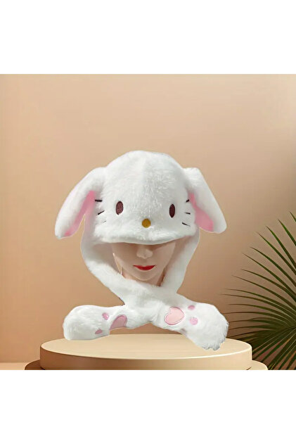 MJ TOYS Sanrio Kuromi Hello Kitty Şapka Kulakları Hareket Eden