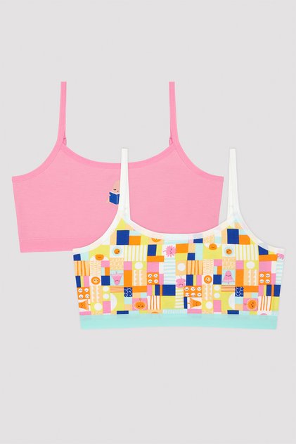 Girl's Geometric Crop Top