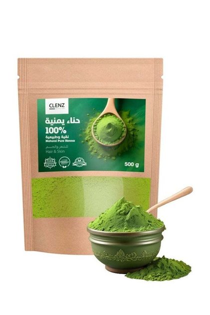 مسحوق الحناء اليمني الطبيعي النقي - 500 غرام