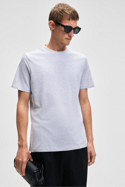 Mocassin Men's 100% Cotton Relaxed Fit Round Neck Short Sleeve Grimelange T-Shirt