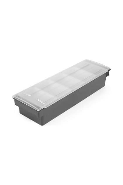 Cutie ingrediente bar / pizza, 5 compartimente, cu capac, 495x160x(H)100 mm, Hendi, plastic ABS