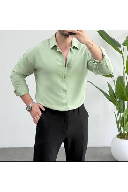 Men's Lyocell Body Heat Adjustable Sweat Reducing Antibacterial New Season Shirt