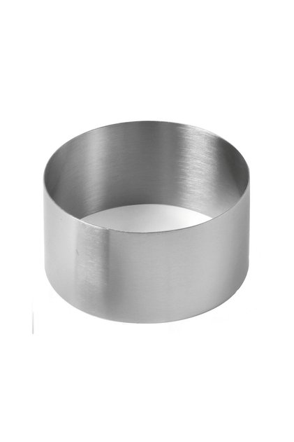Forma Inel decorare alimente / prajituri, diametru 90x50(H) mm, Hendi, Inox