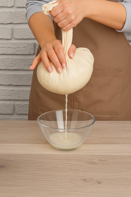 Raw Cloth Fabric Straining Circle Milk Cheese Sauce Straining Cloth Set of 3