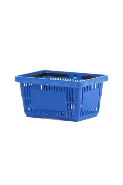 22 Lt Plastik Alışveriş Sepeti - Market El Sepeti Mavi