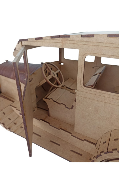 ALGWOOD Ford A Model 1927 Klasik Ahşap Araba Maketi - 3D Puzzle