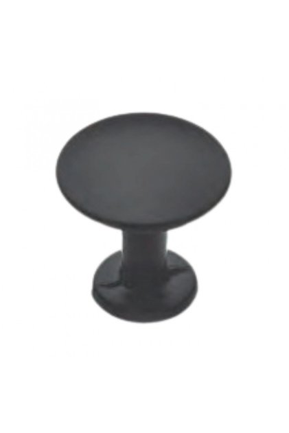 Minimantar Black Button Handle - Luxury Country Kitchen Cabinet and Drawer Handle