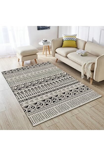 Warm Luxurious Modern Printed Rectangular Anti-Slip Carpet Polypropylene 140x200cm