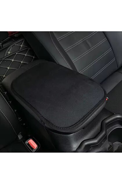 Premium Oto Kol Dayama Minderi 29x19 CM Kaymaz Kaplama Alt Yüzey (Lastikli Sabitleme) (ANTRASİT)