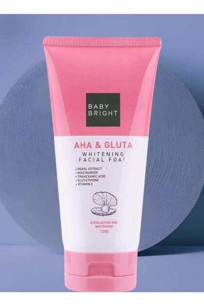 unbranded Baby Bright Thai Whitening Face Foam with Lactic Acid and Gluta