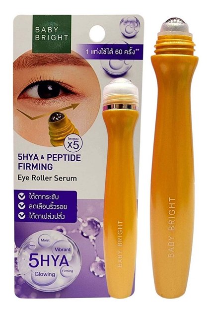 سيروم ببتيد و5Hya Eye Roller من بيبي برايت، 15 غرام