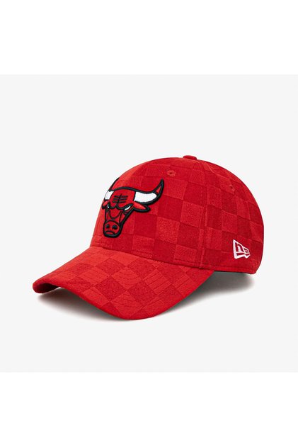 Tonal Check Chicago Bulls Unisex Red Hat