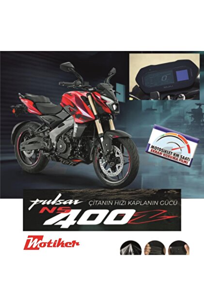 Motiker Bajaj Pulsar NS400 Z 2025 Motosiklet Ekran Km Koruyucu
