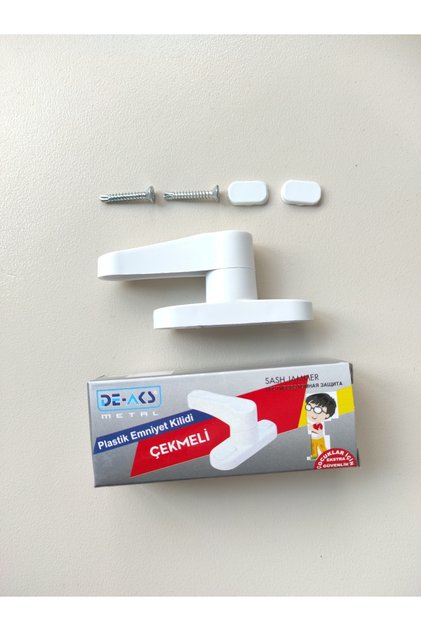 8 Pieces Pvc Window Lock Plastic Pull Safety Lock