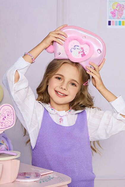 Miniso My Little Pony Lisanslı Kalp Şekilli Kozmetik Çantası