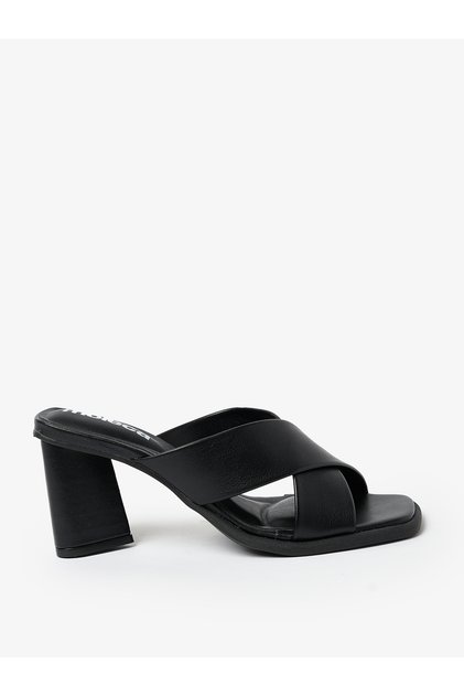 Ladies High Heel Sandals Black | Made In Brazil