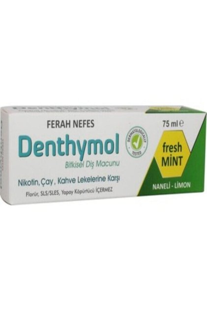 Bitkisel Diş Macunu Ferah Nefes Naneli-limon 75 Ml
