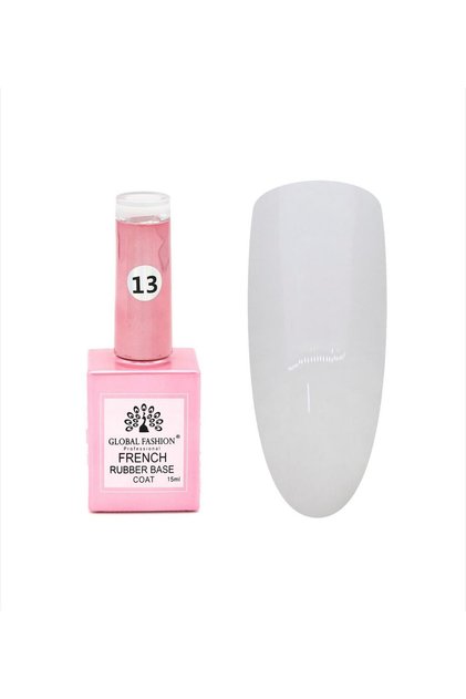 Kalıcı Oje Renkli Base Coatı-Beyazı 13 Numara- 15 ml