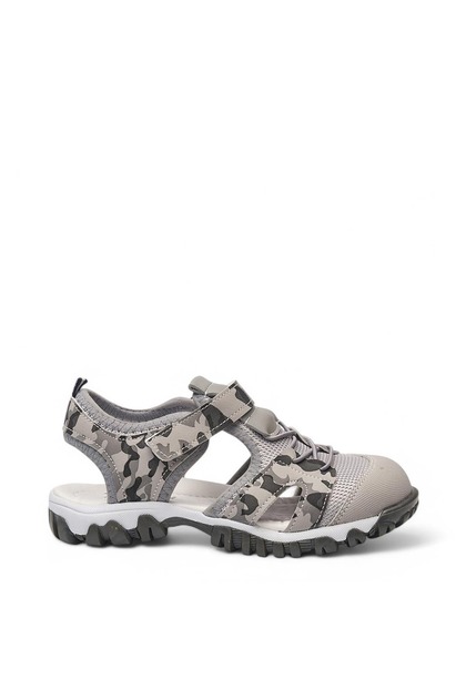 600 Orthopedic Boy Gray Camouflage Sandals