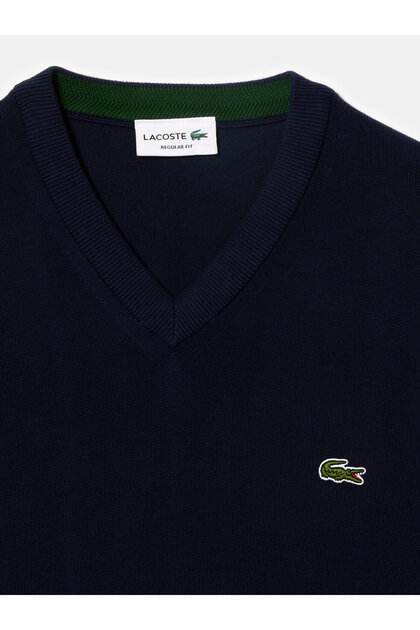 Pulover Lacoste pentru bărbați AH1951 bleumarin