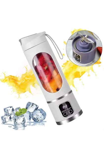 SN-25963 Taşınabilir Dijital Ekranlı Beyaz Meyve Sıkacağı