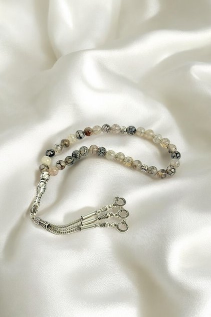 Needle Agate Stone Natural Stone Rosary