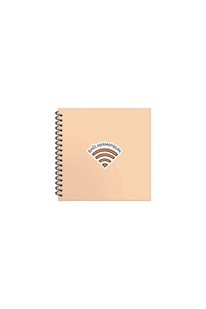 Hisli Şeyler (Hisli Things) I Cannot Connect Spiral Bound Hardcover 50 Sheets Lined Notebook 16X15 / C9