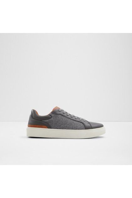 WILLIO - Gri Kumaş Bağcıklı Erkek Sneaker