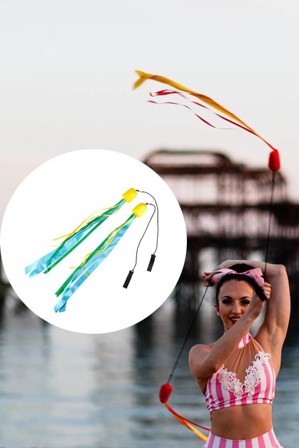Poi Meditation Instrument Body Exercise Dance Yoga Jimlastic Instrument Air-Fire Element Poi Stretching Instrument